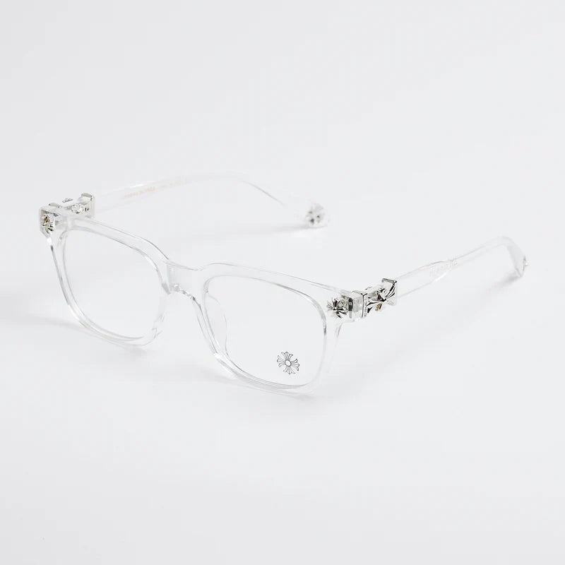 Chrome Hearts Cox Ucker Transparent Frames Clear & Silver