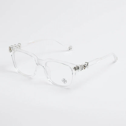 Chrome Hearts Cox Ucker Transparent Frames Clear & Silver