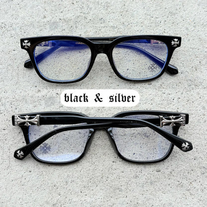 Chrome Hearts Cox Ucker Black & Silver Frames