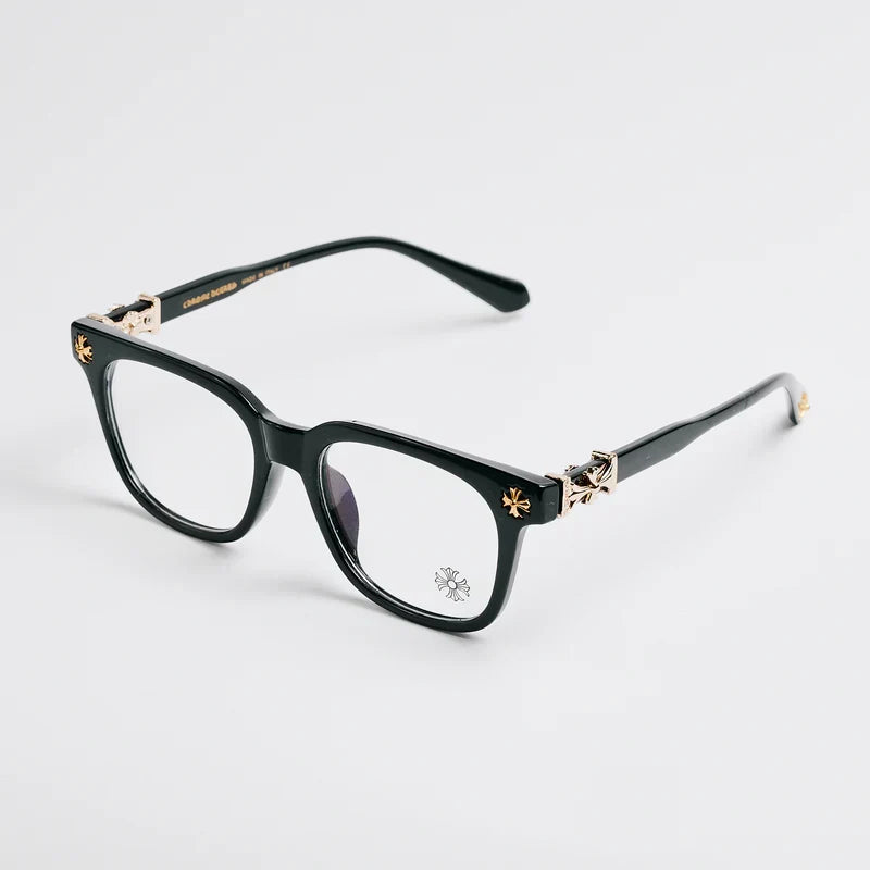 Chrome Hearts Cox Ucker Black & Gold Frames