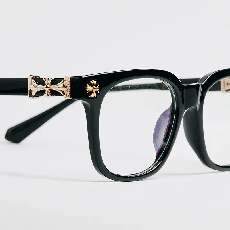 Chrome Hearts Cox Ucker Black & Gold Frames