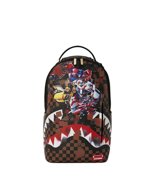 Sprayground Transformers Checkered Shark Backpack