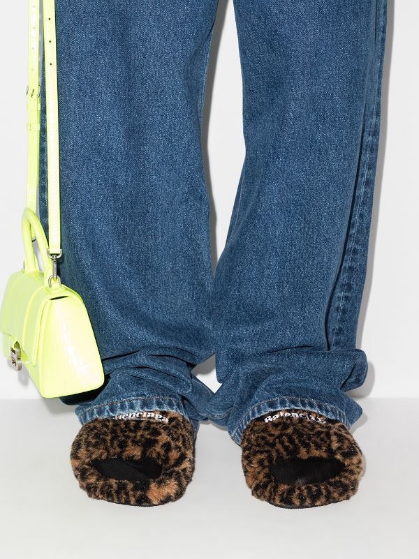 Balenciaga Furry Slide Sandals (With box)