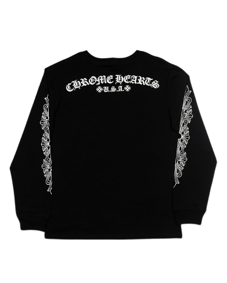 Chrome Hearts Floral USA long-sleeve tee