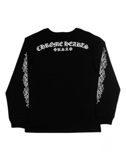 Chrome Hearts Floral USA long-sleeve tee