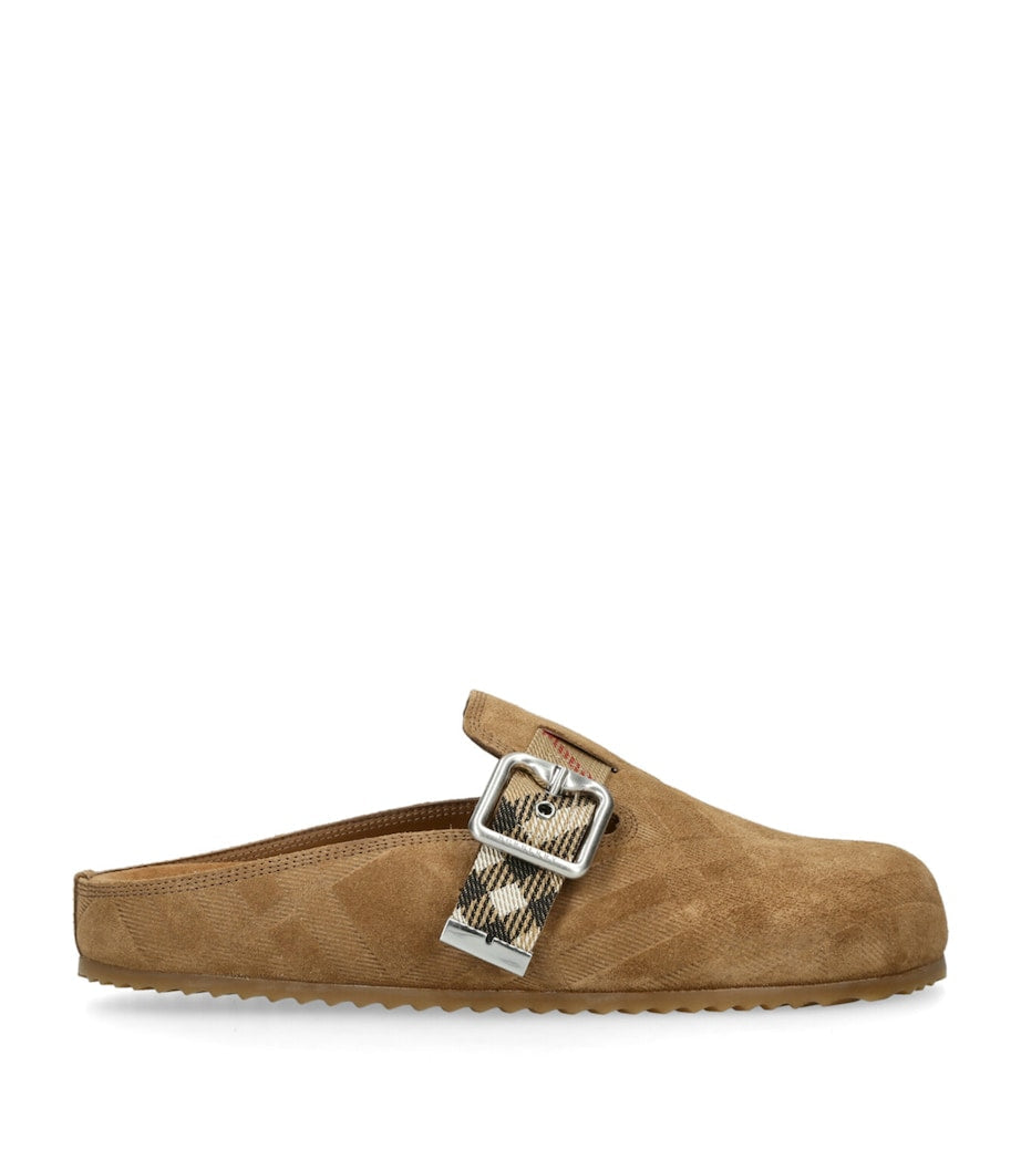 Burberry suede Urchin clogs