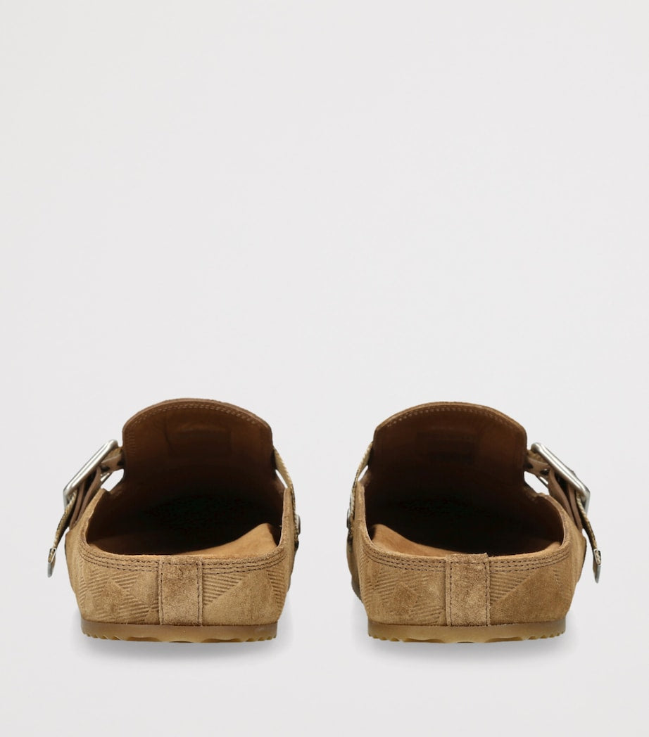 Burberry suede Urchin clogs