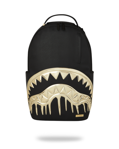Sprayground Gold heart Shark Drip Backpack