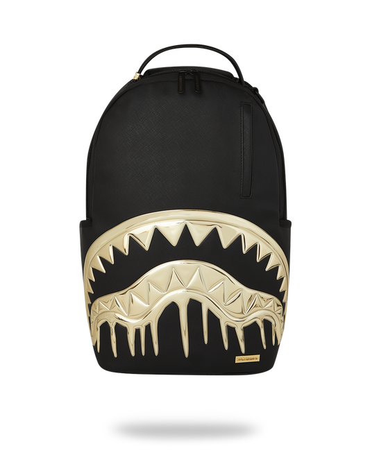 Sprayground Gold heart Shark Drip Backpack
