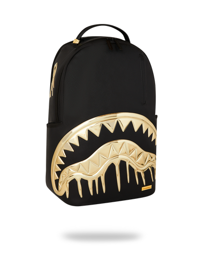 Sprayground Gold heart Shark Drip Backpack