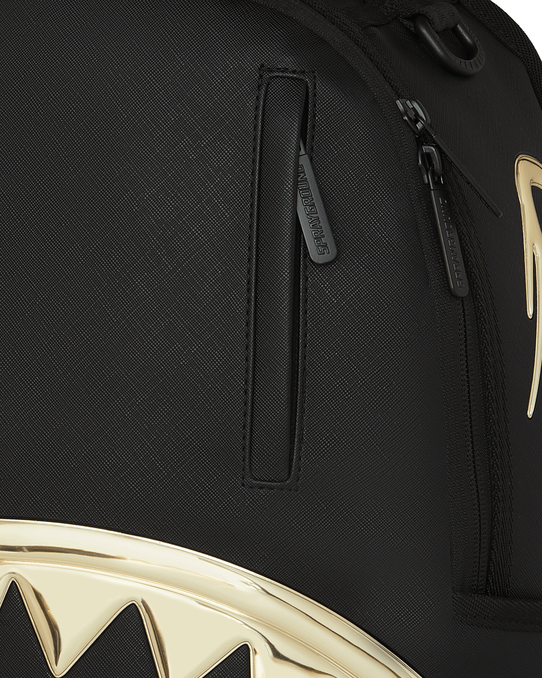Sprayground Gold heart Shark Drip Backpack