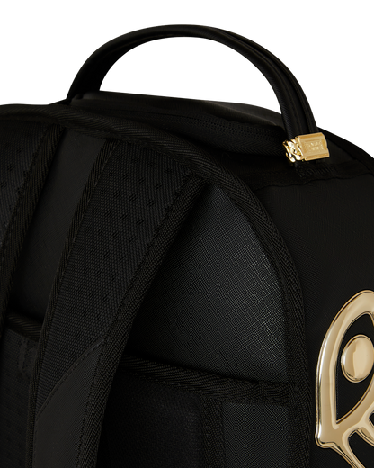 Sprayground Gold heart Shark Drip Backpack