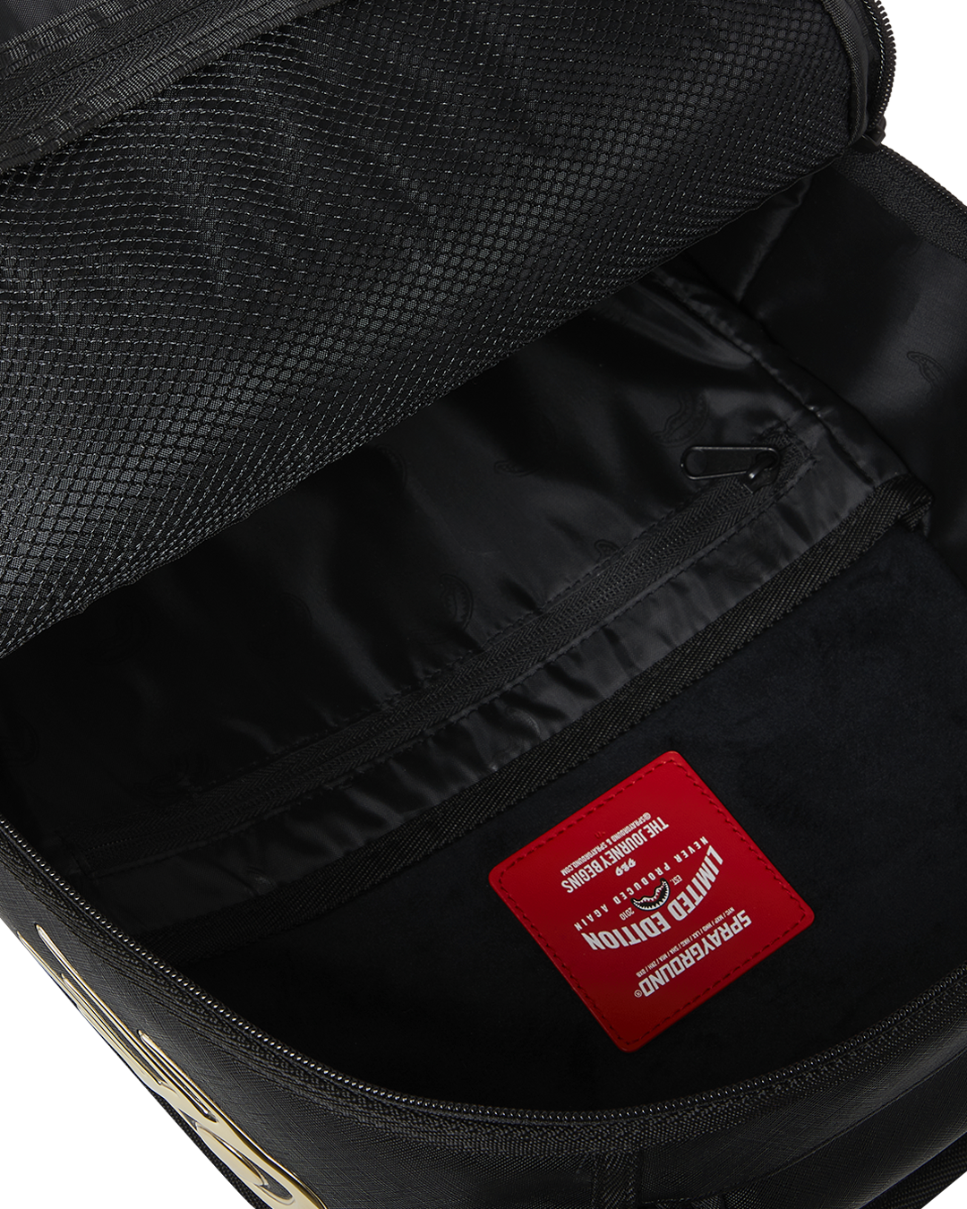 Sprayground Gold heart Shark Drip Backpack