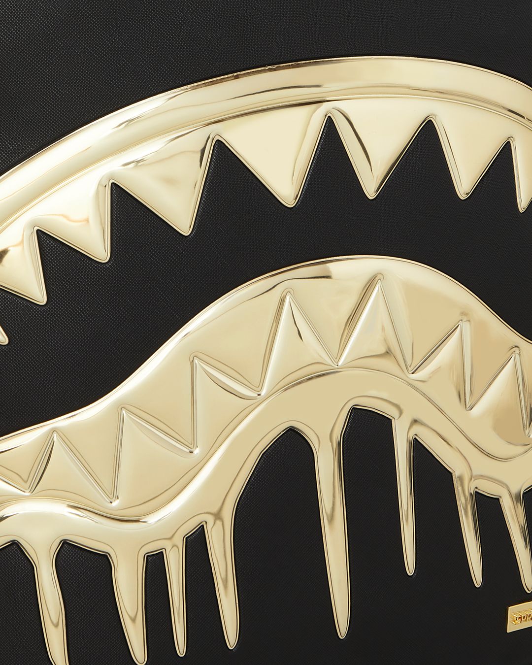 Sprayground Gold heart Shark Drip Backpack