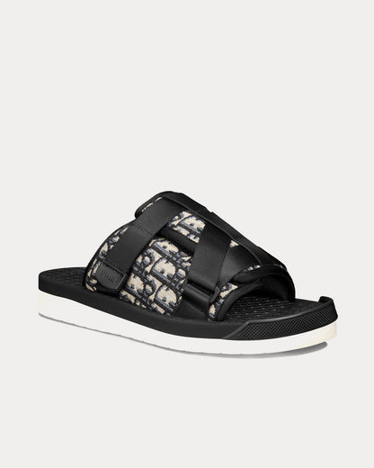 Dior Alpha Sandals Black Oblique Jacquard