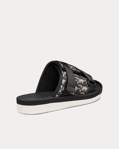 Dior Alpha Sandals Black Oblique Jacquard