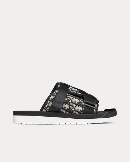 Dior Alpha Sandals Black Oblique Jacquard