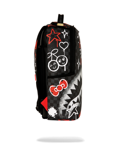 Sprayground Hello Kitty Official Collab - Fresh Paint Backpack