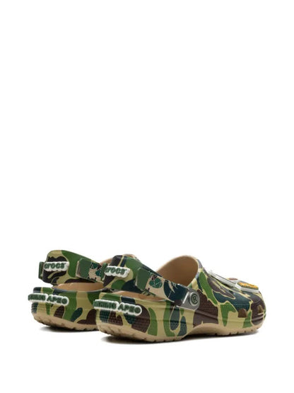 BAPE BLACK *A BATHING APE® x Crocs Classic "Chai" clogs