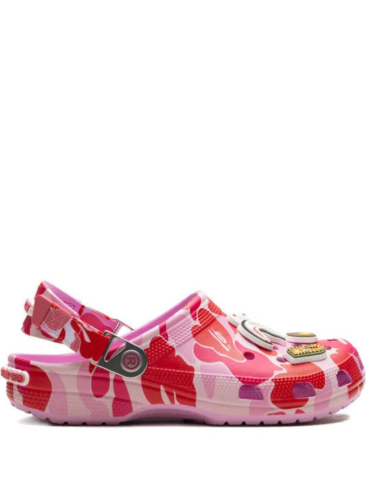 BAPE BLACK *A BATHING APE® x Crocs Classic "Carnation" clogs