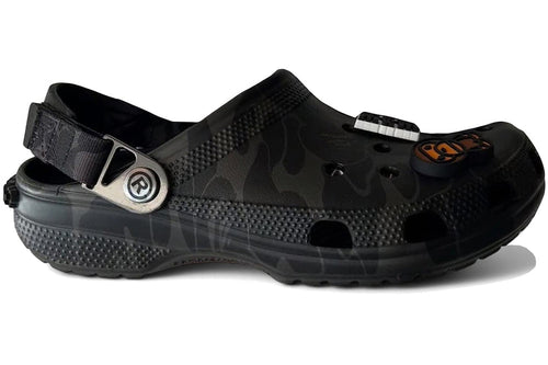 BAPE BLACK *A BATHING APE® x Crocs Classic "Camp Black" clogs