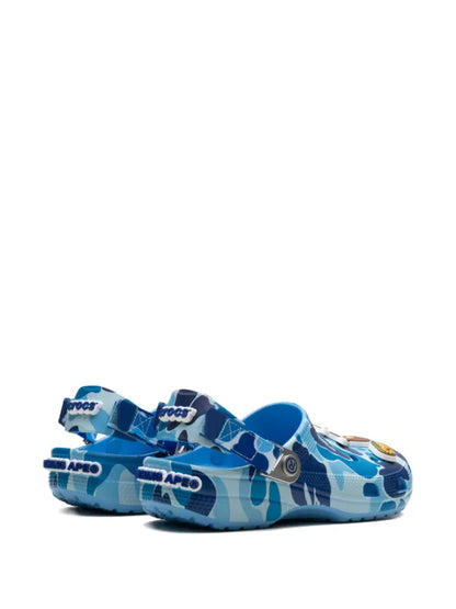 BAPE BLACK *A BATHING APE® x Crocs Classic "Blue Camo" clogs