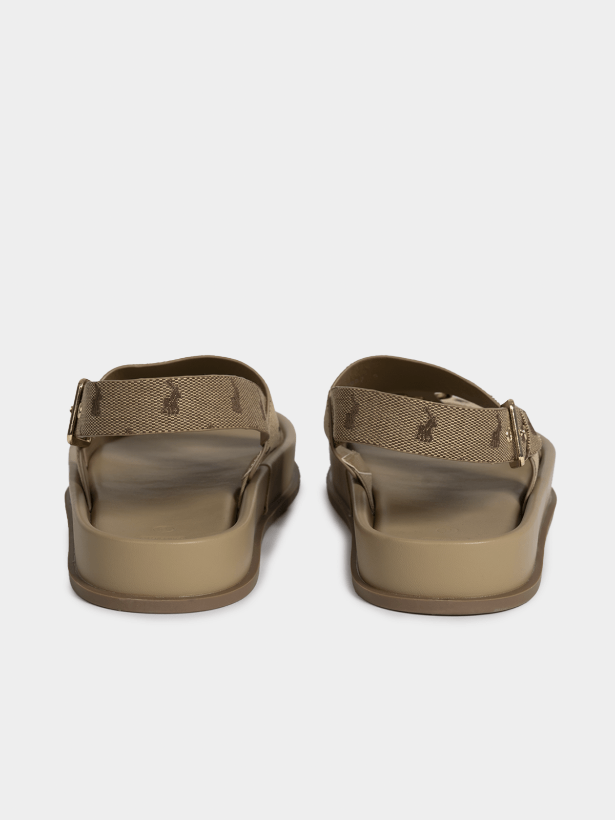 Women's Jacquard Polo Stone Moulded Trim Sandals