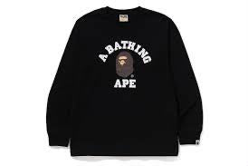 A bathing Ape College Long-sleeve T-shirt