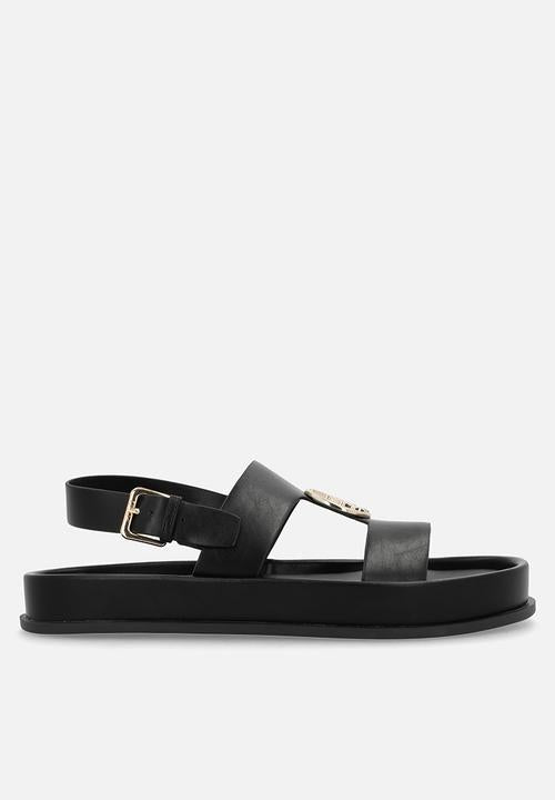 Polo Stone Moulded Trim Sandals Black