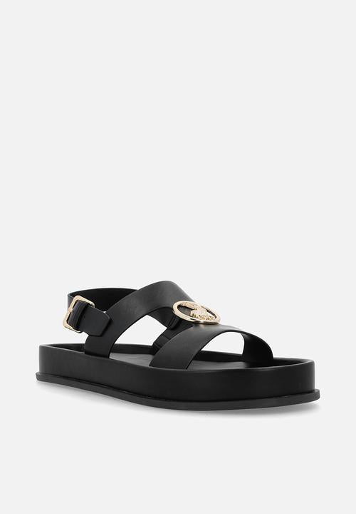 Polo Stone Moulded Trim Sandals Black