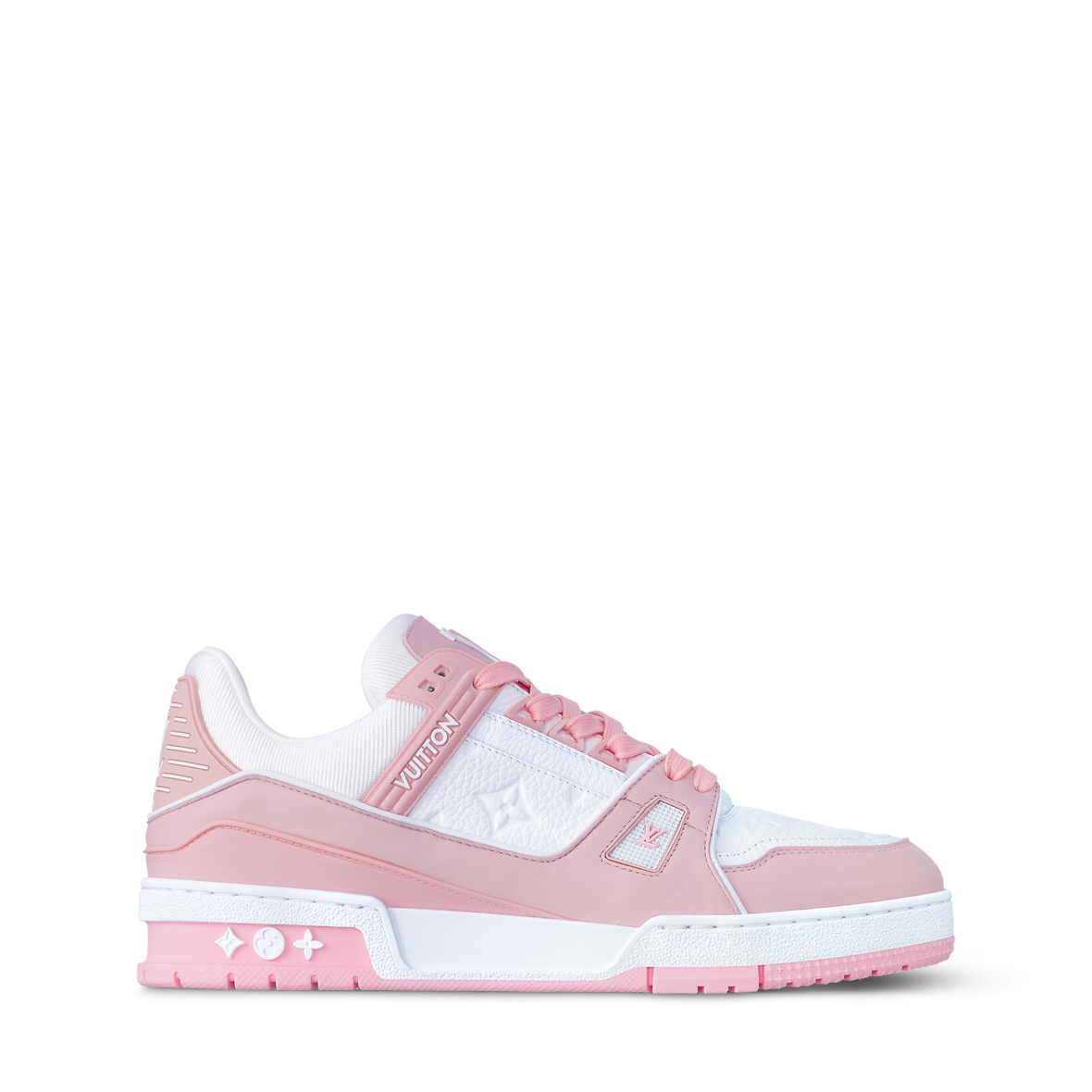 LOUIS VUITTON LV TRAINER WHITE PINK FULLY BOXED