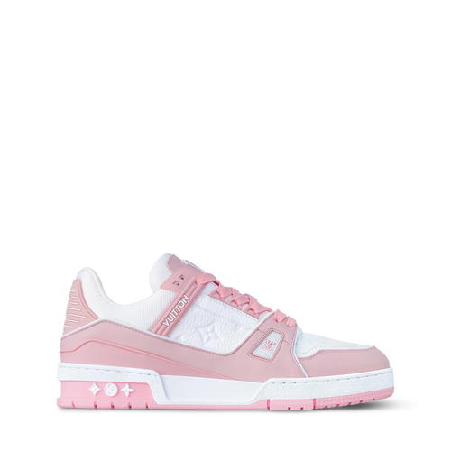 LOUIS VUITTON LV TRAINER WHITE PINK FULLY BOXED