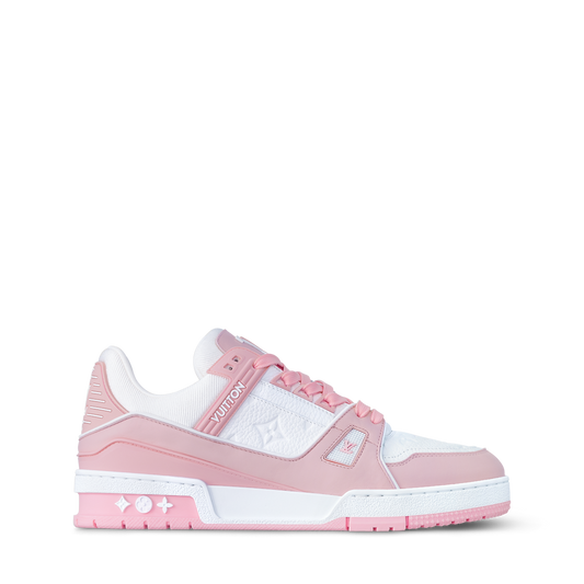 LOUIS VUITTON LV TRAINER WHITE PINK FULLY BOXED
