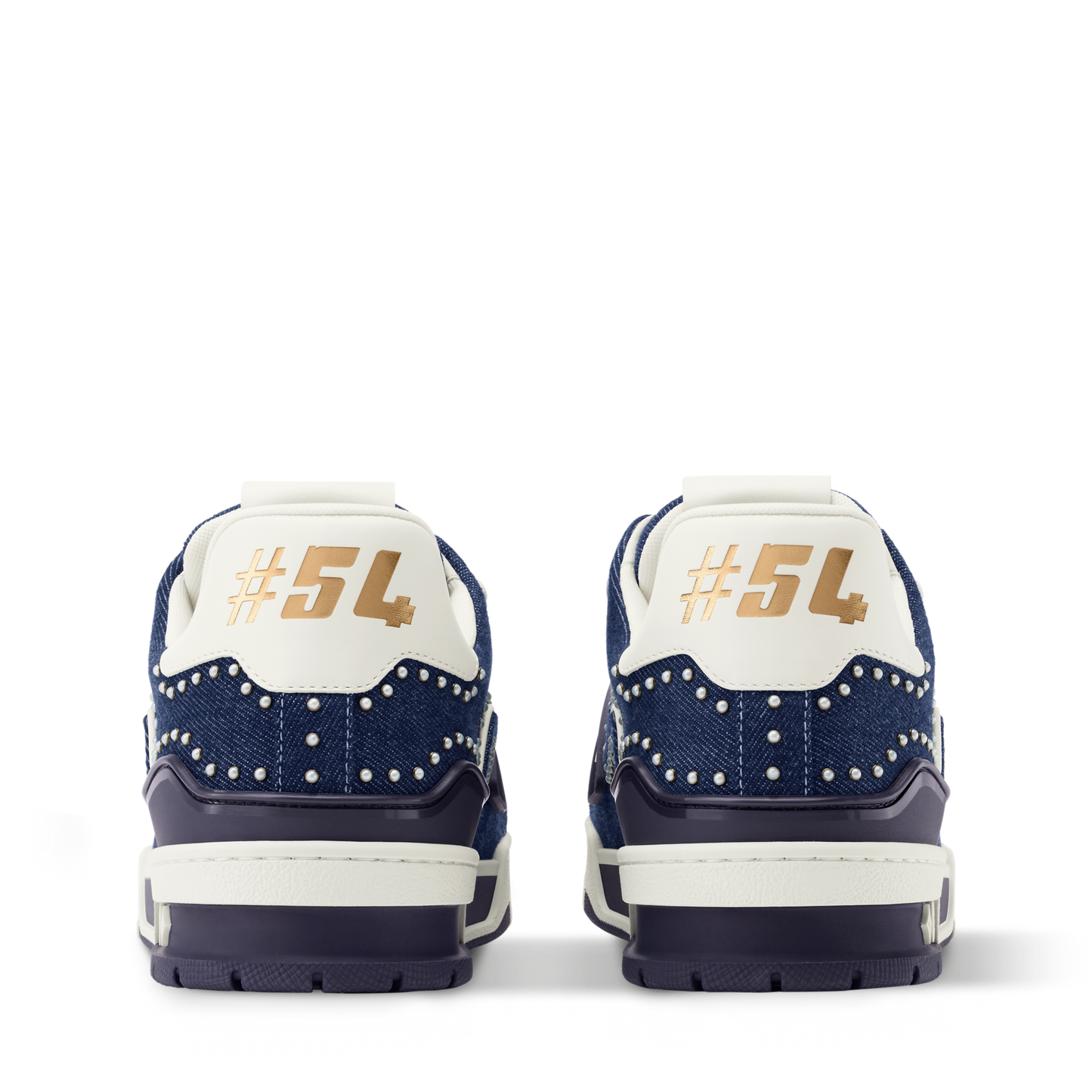 LOUIS VUITTON DENIM TRAINERS ‘INDIGO BLUE’ FULLY BOXED