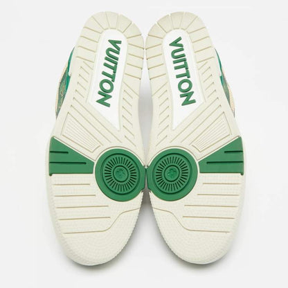LOUIS VUITTON #54 GREEN DEMIER PRINT SNEAKERS