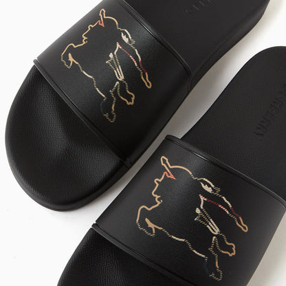 Burberry Check EKD Motif Slides (With box)