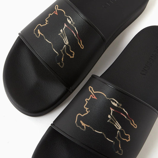 Burberry Check EKD Motif Slides (With box)