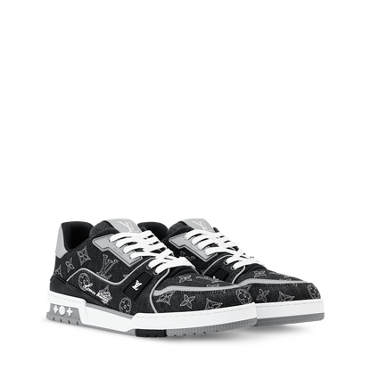 LOUIS VUITTON DENIM TRAINERS ‘BLACK’