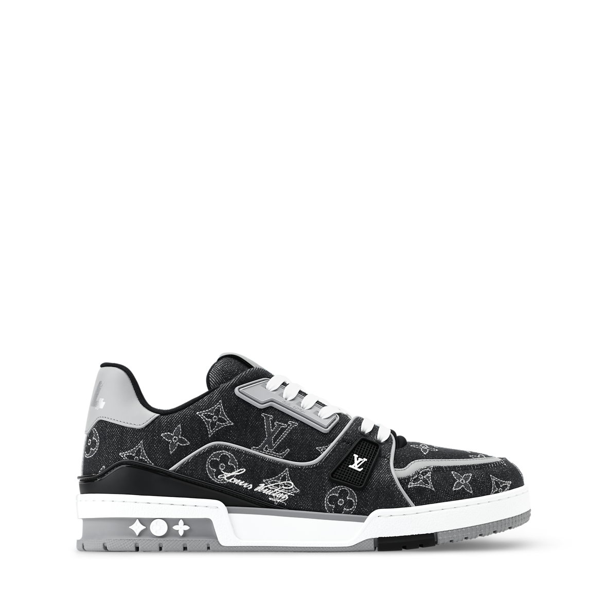 LOUIS VUITTON DENIM TRAINERS ‘BLACK’
