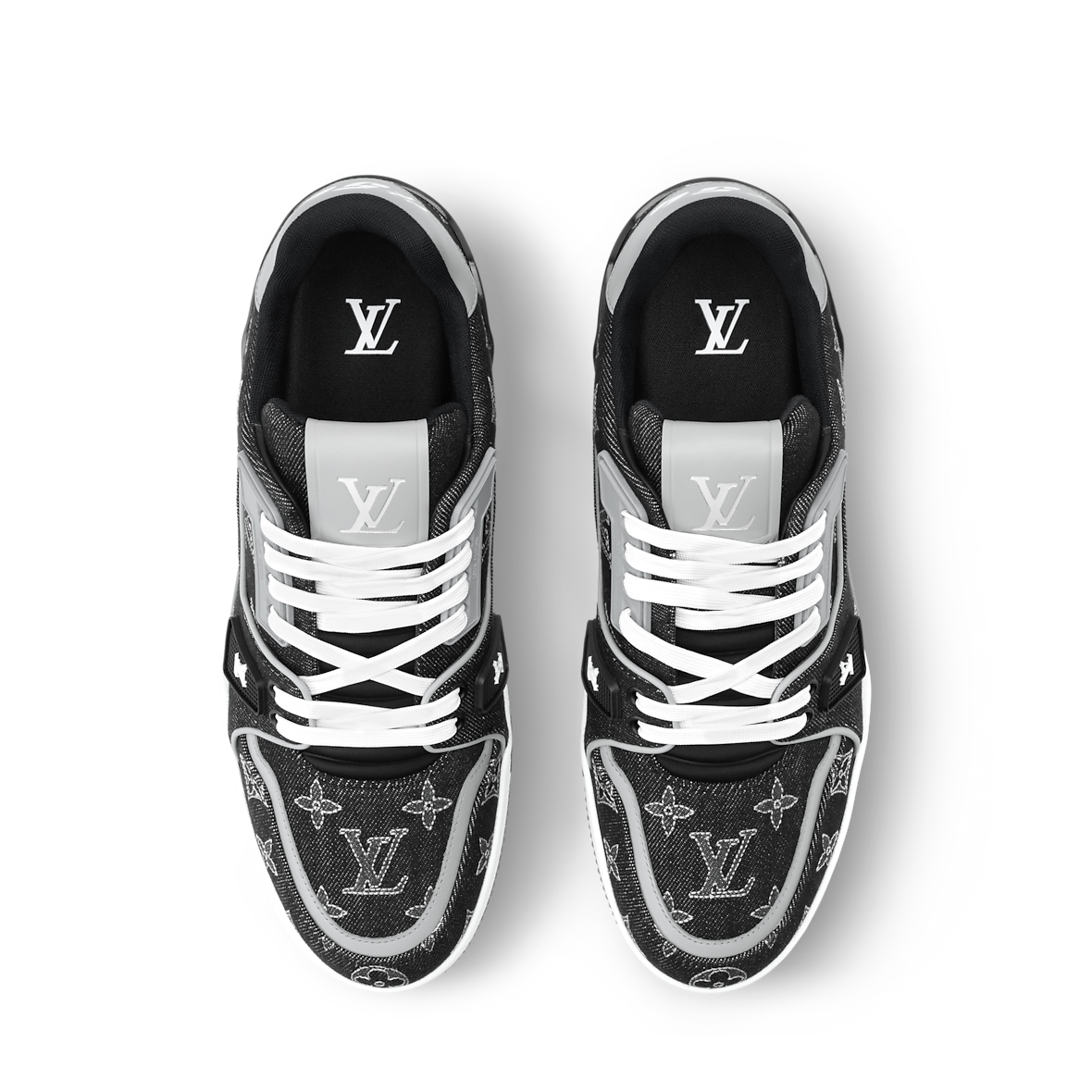 LOUIS VUITTON DENIM TRAINERS ‘BLACK’