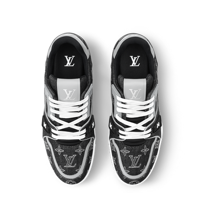 LOUIS VUITTON DENIM TRAINERS ‘BLACK’