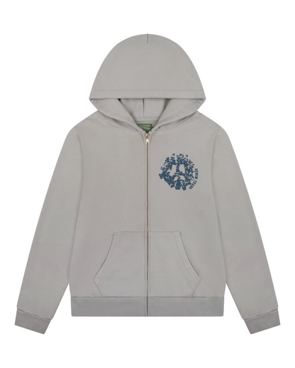 Denim Tears Denim University Zip Hoodie - "Grey"