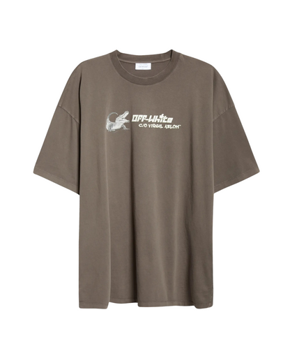 Off-White WHT Crocodile Graphic T-Shirt