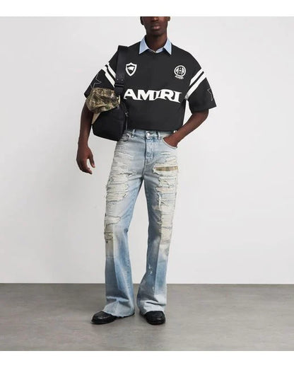 Amiri Sport Oversized Tee - "Black"