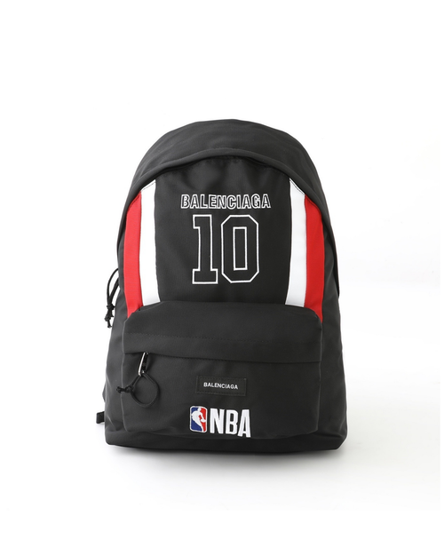 Balenciaga | NBA Collaboration Explorer Backpack - "Black/White/Vermillon Red"