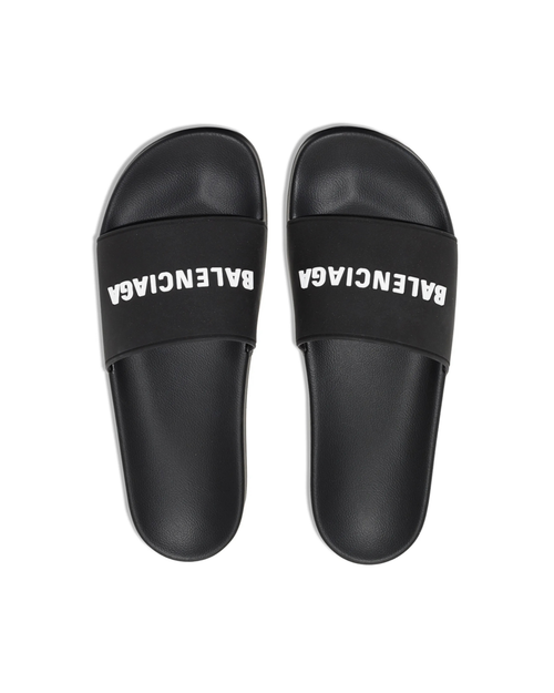 Balenciaga Pool Slides - "Black/White"