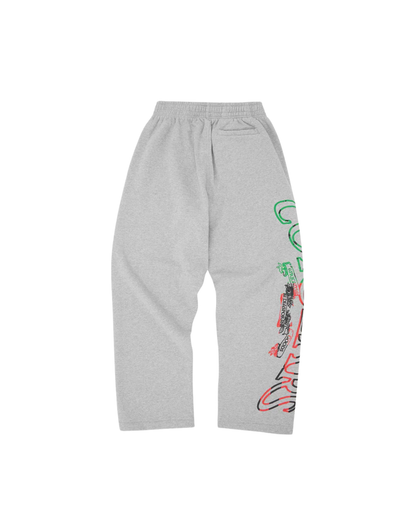 Corteiz x Denim Tears Cortears Royale Sweatpants - "Heather Grey"