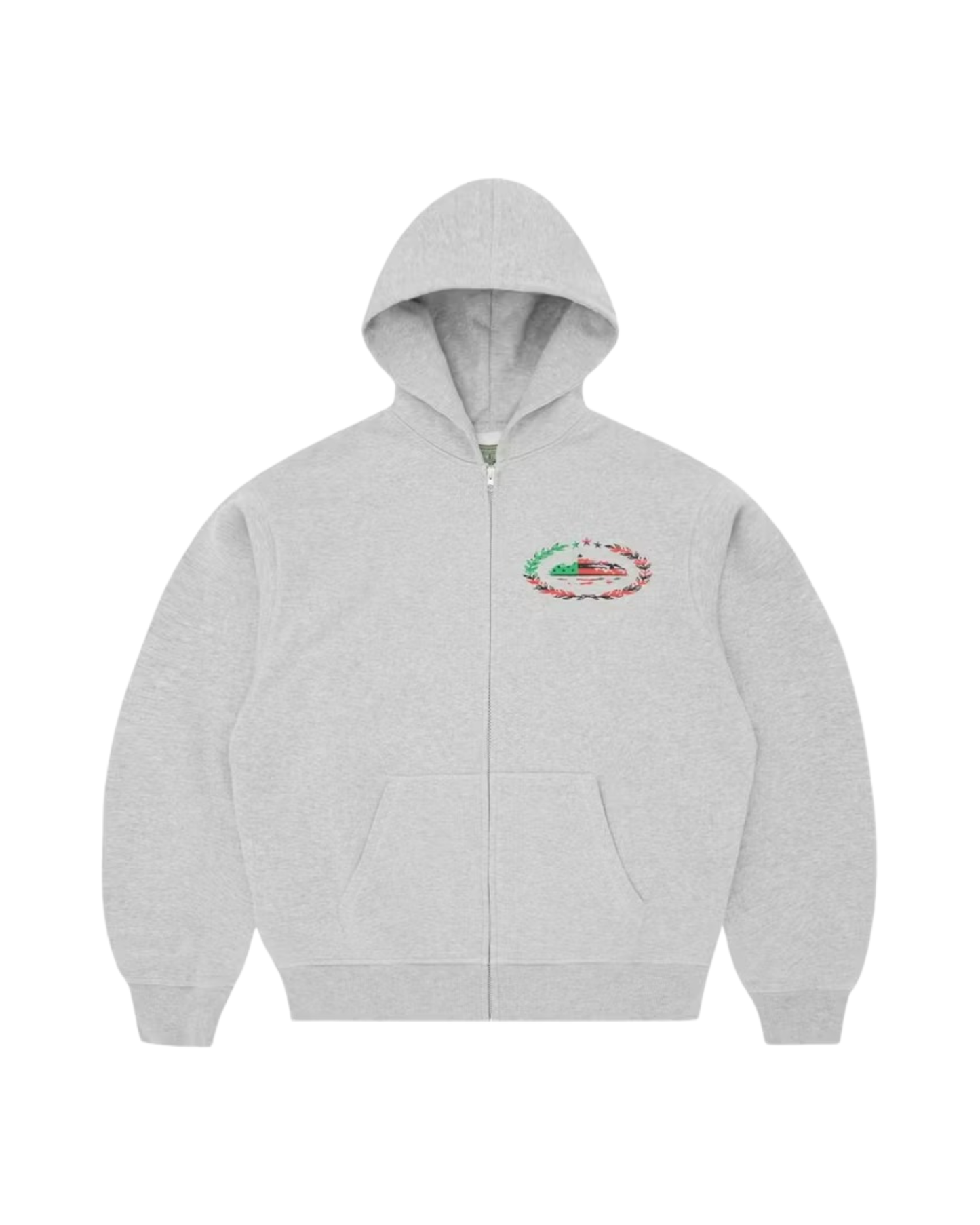 Corteiz x Denim Tears Cortears Royale Zip Hoodie - "Heather Grey"