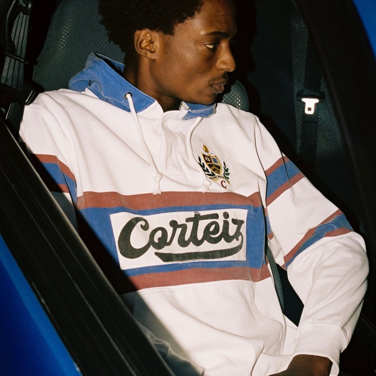 Corteiz Winger Hooded Rugby - "Off White"