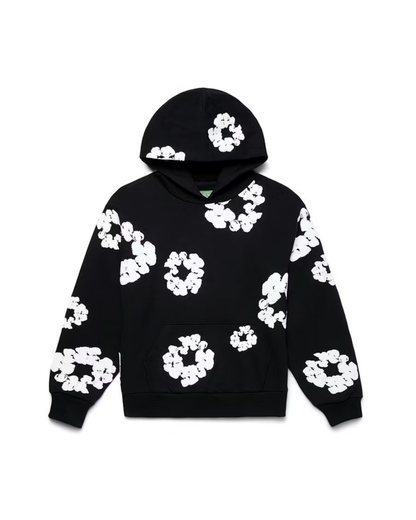 Denim Tears The Cotton Wreath Hoodie - "Black/White"